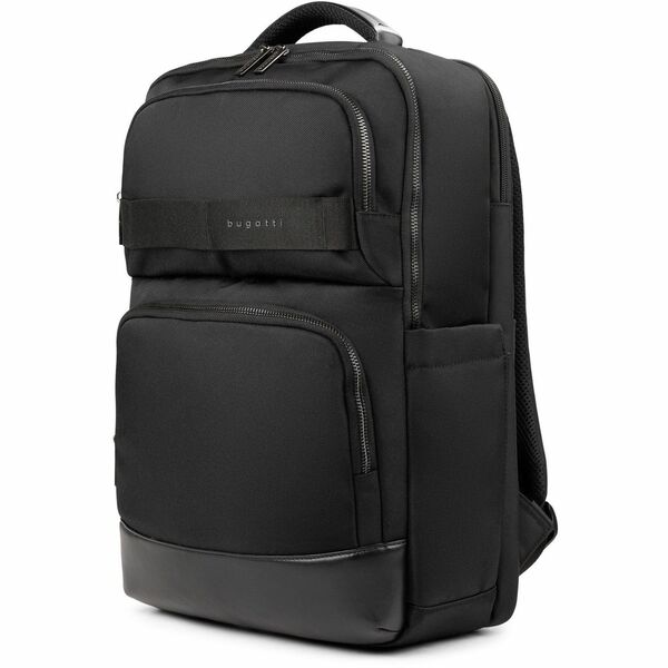 bugatti Blake Carrying Case (Backpack) for 15.6" Notebook - Black - RFID Resistant - Polyester Body - Shoulder Strap, Trolley Strap - 17.50" (444.50 mm) Height x 11.75" (298.45 mm) Width x 6" (152.40 mm) Depth - 1 Each