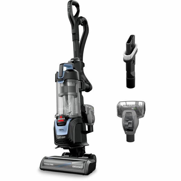 BISSELL CleanView Allergen Lift-Off Pet Vacuum - 1 L - Bagless - Brushroll, Upholstery Tool, Pet Hair Tool, Brush Tool, Crevice Tool - 11.70" (297.18 mm) Cleaning Width - Hard Floor, Carpet, Rug, Bare Floor, Wooden Floor - 86.40" (2194.56 mm) Hose Length