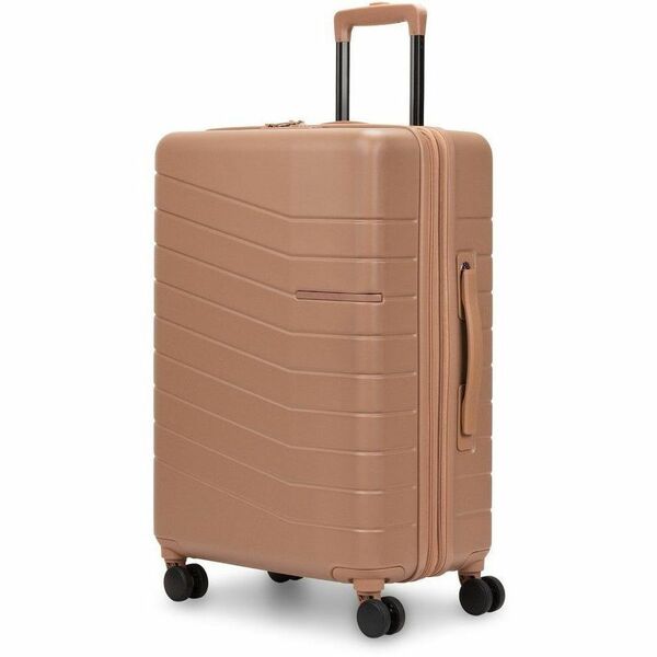 bugatti Munich Travel/Luggage Case (Check-in) Travel - Mocha - Shock Resistant - Polyethylene Terephthalate (PET) Body - Checkpoint Friendly - Telescoping Handle, Handle - 19.70" (500.38 mm) Width x 14.20" (360.68 mm) Depth - Large Size - 1 Each