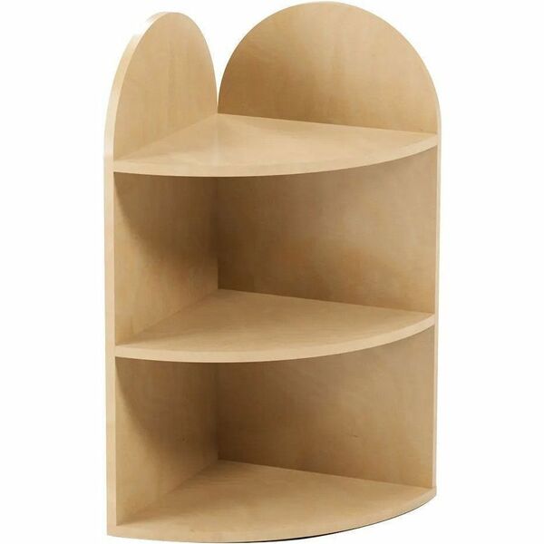 bloom Dune Quarter - 36" (914.40 mm) Height x 18.8" (476.25 mm) Width x 26" (660.40 mm) Depth - Rounded Top, Floor Glide - Natural Wood - Plywood, Vinyl, Nylon - 1 Each