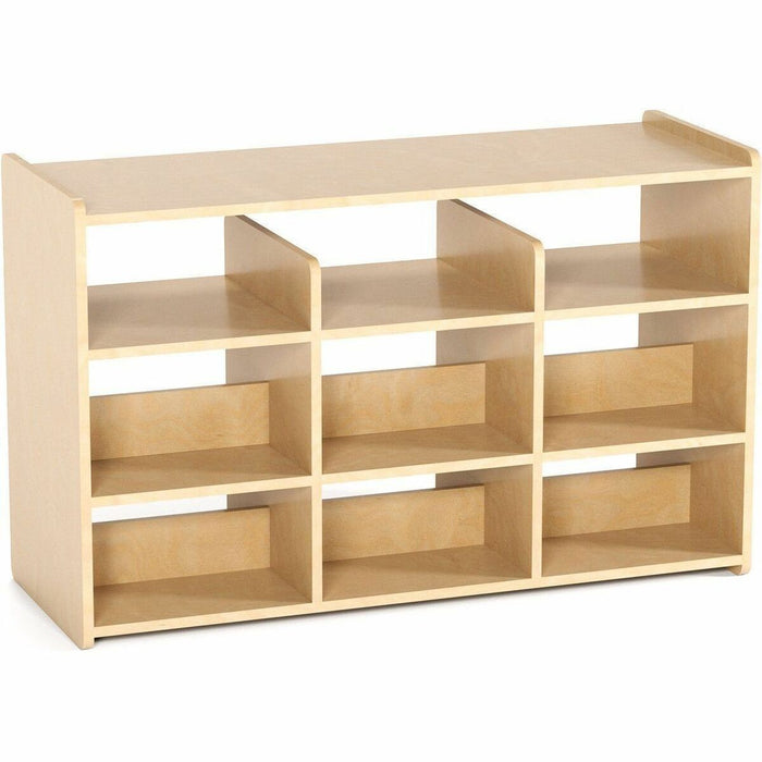 bloom Boreal 9 - 30" (762 mm) Height x 18" (457.20 mm) Width x 48" (1219.20 mm) Depth - Rounded Corner, Floor Glide - Natural Wood - Plywood, Vinyl, Nylon - 1 Each