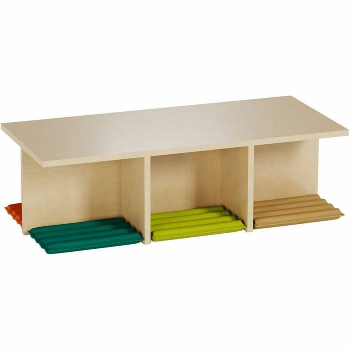 bloom Group Floor Table - 12" (304.80 mm) Height x 18" (457.20 mm) Depth x 40" (1016 mm) Length - Educational Environment - Plywood, Nylon - 1 Each