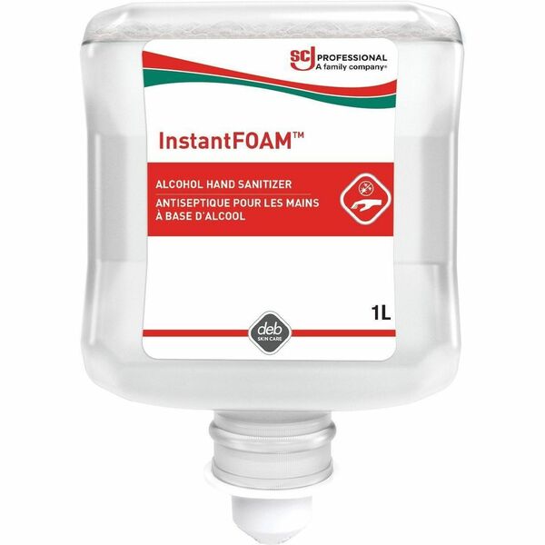 SC Johnson InstantFOAM Hand Sanitizer - 1 L - Cartridge Dispenser - Bacteria Remover, Fungi Remover, Virus Remover - Hand, Office, Restroom, School, Cruise Ship, Building Service Contractor, Office & Commercial Facilities, Retail, Industrial, Automotive,