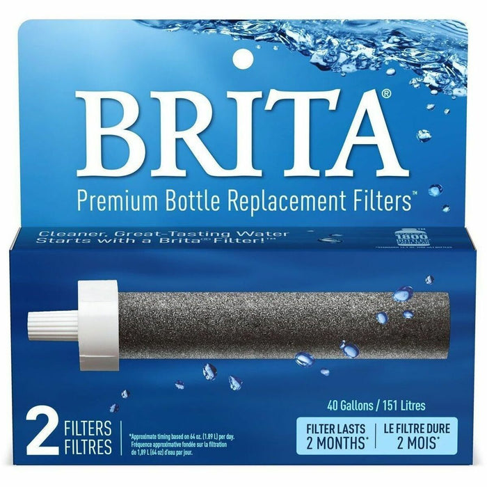 Brita Water Filter Cartridge - Bottle - 151 L Filter Life - 2 / Pack