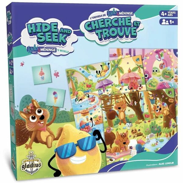 Editions Gladius Hide and Seek - Ludo & M&eacute;ninge's World - 25 Card(s) - Fun - 1 Players - 1 Each