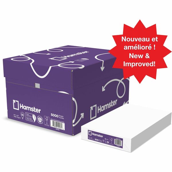 Hamster Multipurpose Carbon Neutral Paper - 96 Brightness - Legal - 8 1/2" (215.90 mm) x 14" (355.60 mm) - 20 lb (9071.85 g) Basis Weight - Carbon Neutral - 5000 / Box