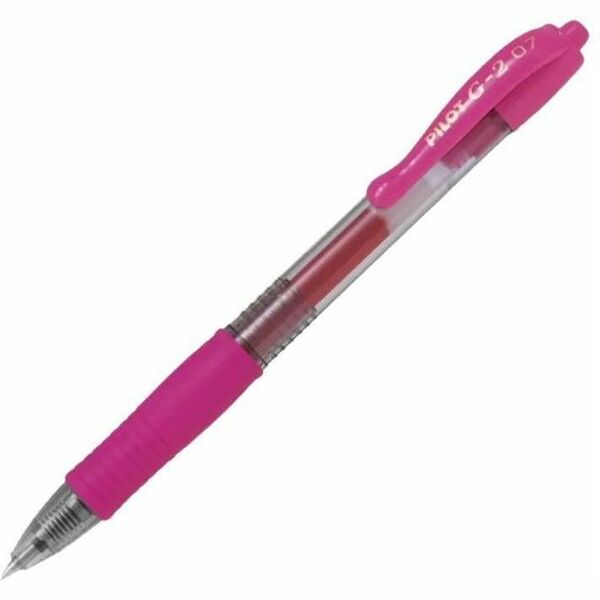 G2 Rollerball Pen - 0.7 mm (0.03") Fine, Medium Pen Point - Refillable - Retractable - Pink Ink - Gel-based