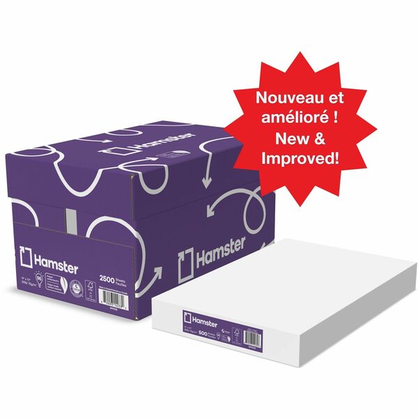 Hamster Multipurpose Carbon Neutral Paper - 96 Brightness - Tabloid - 11" (279.40 mm) x 17" (431.80 mm) - 20 lb (9071.85 g) Basis Weight - Carbon Neutral - 500 / Pack