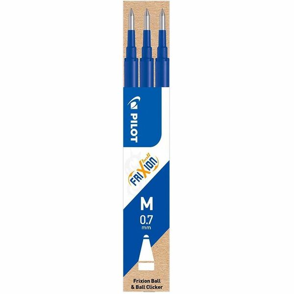 Pilot Pen Refill - 0.7 mm (0.03") , Extra Fine Point - Blue Ink - Erasable - 3 / Pack