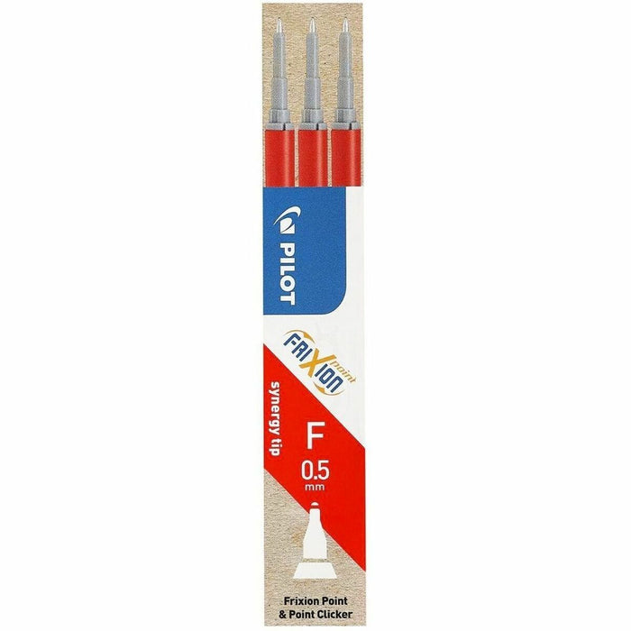 Pilot Pen Refill - 0.5 mm (0.02") , Extra Fine Point - Red Ink - Erasable - 3 / Pack
