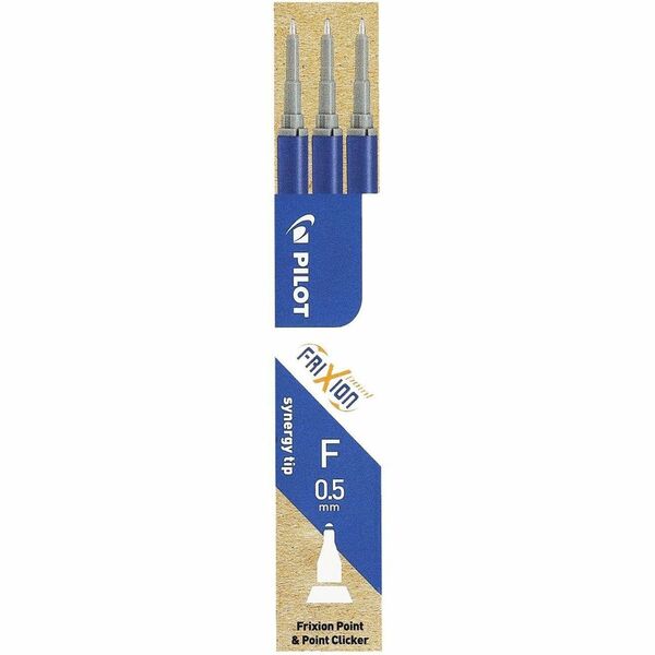 Pilot Pen Refill - 0.5 mm (0.02") , Extra Fine Point - Blue Ink - Erasable - 3 / Pack