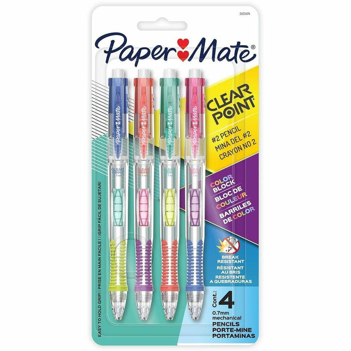 Paper Mate Clearpoint Mechanical Pencil - 0.7 mm (0.03") Lead - 4 / Pack