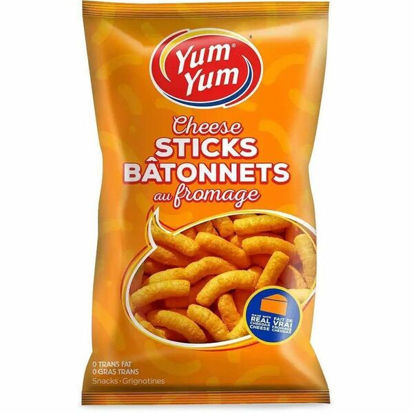 Yum Yum Cheese Sticks - Trans Fat Free - Cheese - 2.12 oz (60 g) - 30 / Box