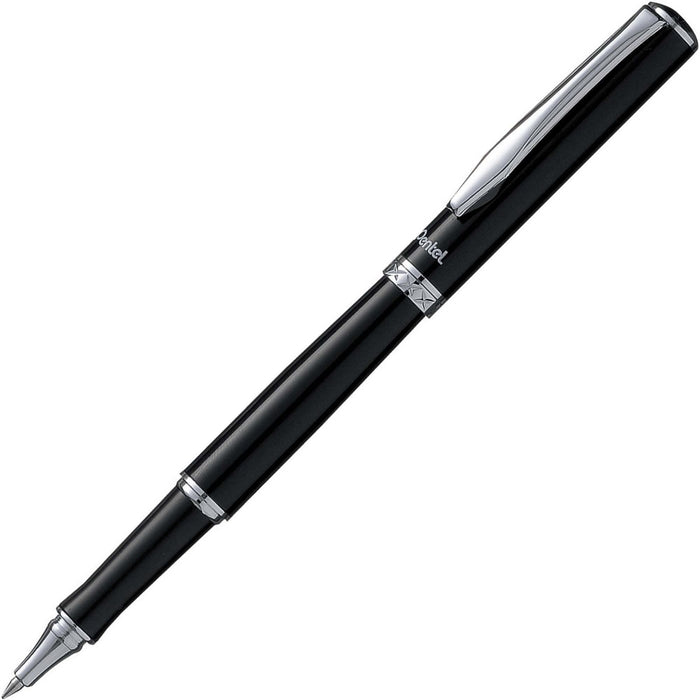 Pentel Sterling 0.7mm Gel Roller Pens - Black Ink - Liquid Gel Ink - Black Barrel - 1 Each