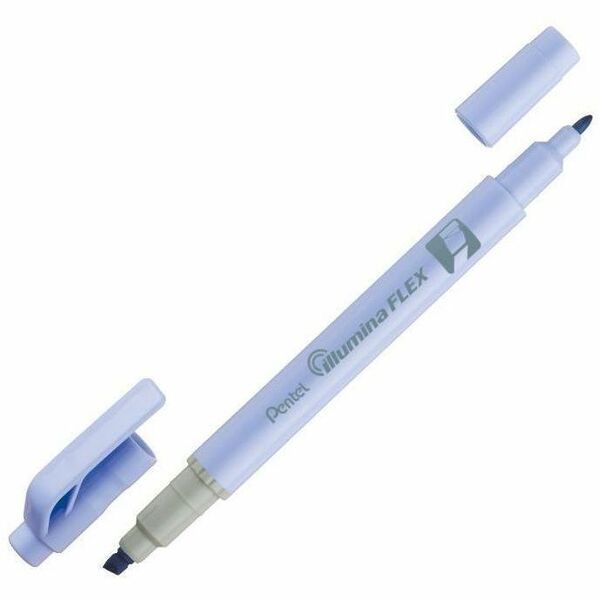 Pentel Illumina Flex Highlighter - Fine Bullet, Chisel Marker Point - Refillable - Violet Ink - Office, Home, Classroom - 1 Each