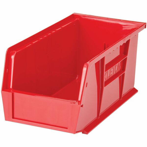 Quantum Storage Storage Bin - 5" (127 mm) Height x 5.5" (139.70 mm) Width x 10.9" (276.10 mm) Depth - Stackable - Stackable, Hanging Bar - Red - 1 Each