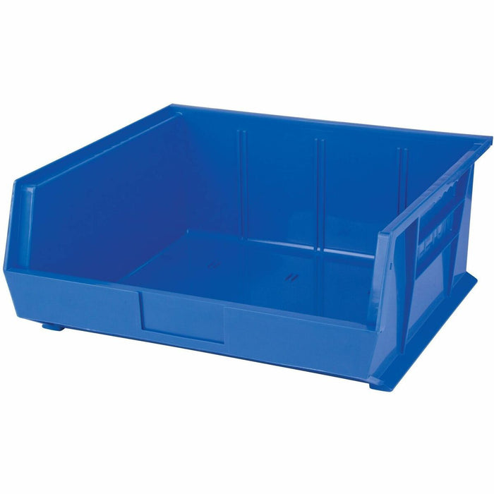 Quantum Storage Storage Bin - 7" (177.80 mm) Height x 16.5" (419.10 mm) Width x 14.8" (374.65 mm) Depth - Stackable - Stackable, Hanging Bar - Blue - 1 Each
