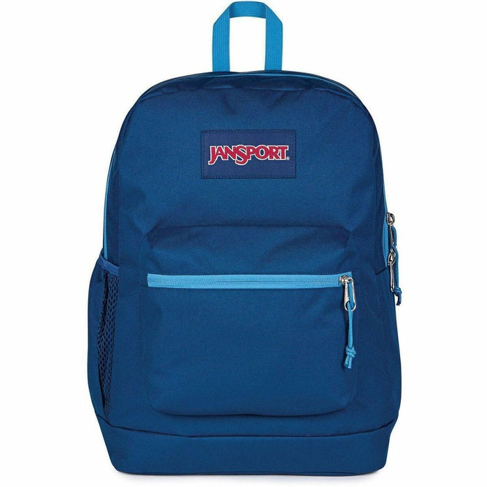 Jansport Cross Town Plus Carrying Case (Backpack) for 15" Notebook - Navy, Blue - 600D Polyester Body - Shoulder Strap, Handle - 16.54" (420 mm) Height x 12.60" (320 mm) Width x 5.71" (145 mm) Depth - 26 L Volume Capacity - 1 Each
