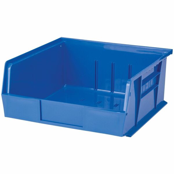 Quantum Storage Storage Bin - 5" (127 mm) Height x 11" (279.40 mm) Width x 10.9" (276.10 mm) Depth - Stackable - Stackable, Hanging Bar - Blue - 1 Each