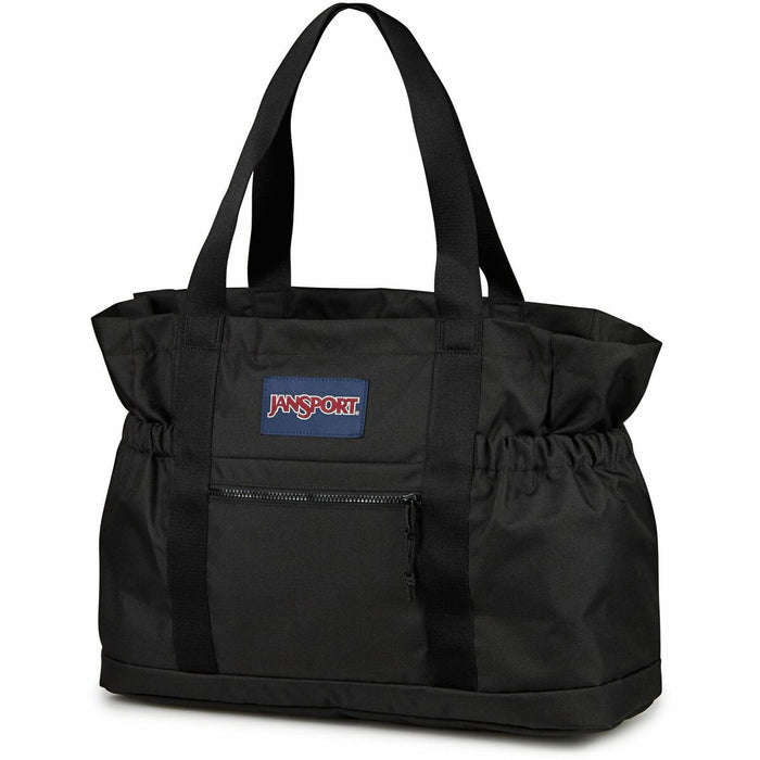Jansport Carrying Case (Tote) for 15" Notebook - Black - 600D Polyester Body - Handle - 13.50" (342.90 mm) Height x 18" (457.20 mm) Width x 7" (177.80 mm) Depth - Large Size - 28 L Volume Capacity - 1 Each