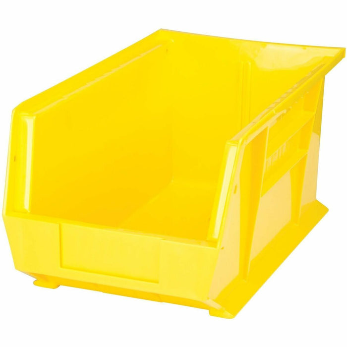 Quantum Storage Storage Bin - 7" (177.80 mm) Height x 8.3" (209.55 mm) Width x 14.8" (374.65 mm) Depth - Stackable - Stackable, Hanging Bar - Yellow - 1 Each