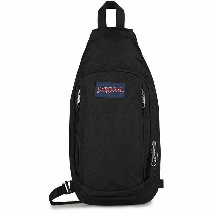 Jansport Carrying Case (Sling) Daily Essential - Black - 600D Polyester Body - Shoulder Strap, Handle, D-ring - 8" (203.20 mm) Height x 16" (406.40 mm) Width x 2.80" (71.12 mm) Depth - 6 L Volume Capacity - 1 Each