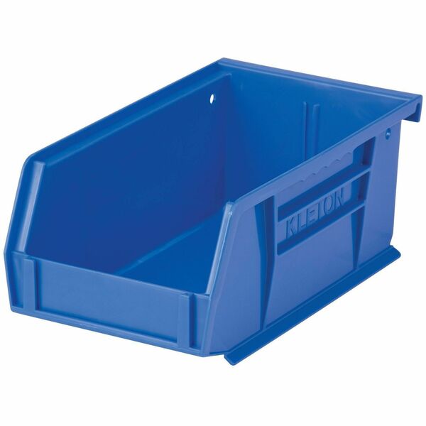 Quantum Storage Storage Bin - 3" (76.20 mm) Height x 4.1" (104.65 mm) Width x 7.4" (187.20 mm) Depth - Stackable - Stackable, Hanging Bar - Blue - 1 Each