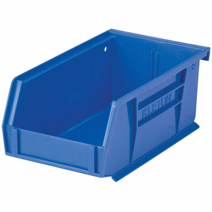Quantum Storage Storage Bin - 3" (76.20 mm) Height x 4.1" (104.65 mm) Width x 7.4" (187.20 mm) Depth - Stackable - Stackable, Hanging Bar - Blue - 1 Each