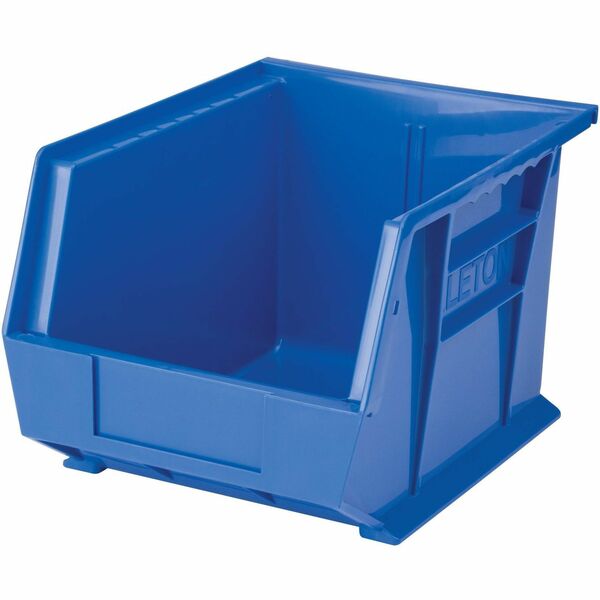 Quantum Storage Storage Bin - 7" (177.80 mm) Height x 8.3" (209.55 mm) Width x 10.8" (273.05 mm) Depth - Stackable - Stackable, Hanging Bar - Blue - 1 Each