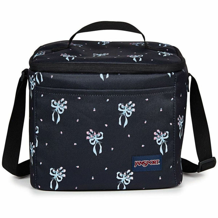 Jansport Super Snack Lunch Box - 9 L Capacity - Pastel Petal Black - Fabric, 600D Polyester