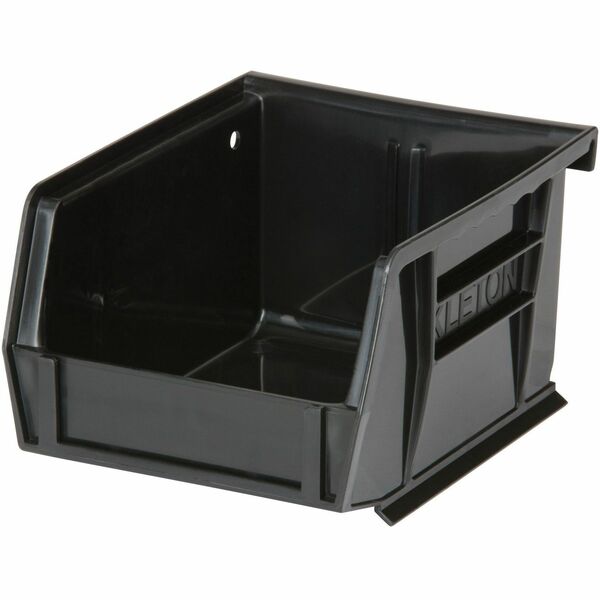 Quantum Storage Storage Bin - 3" (76.20 mm) Height x 4.1" (104.65 mm) Width x 5.4" (136.40 mm) Depth - Stackable - Stackable, Hanging Bar - Black - 1 Each