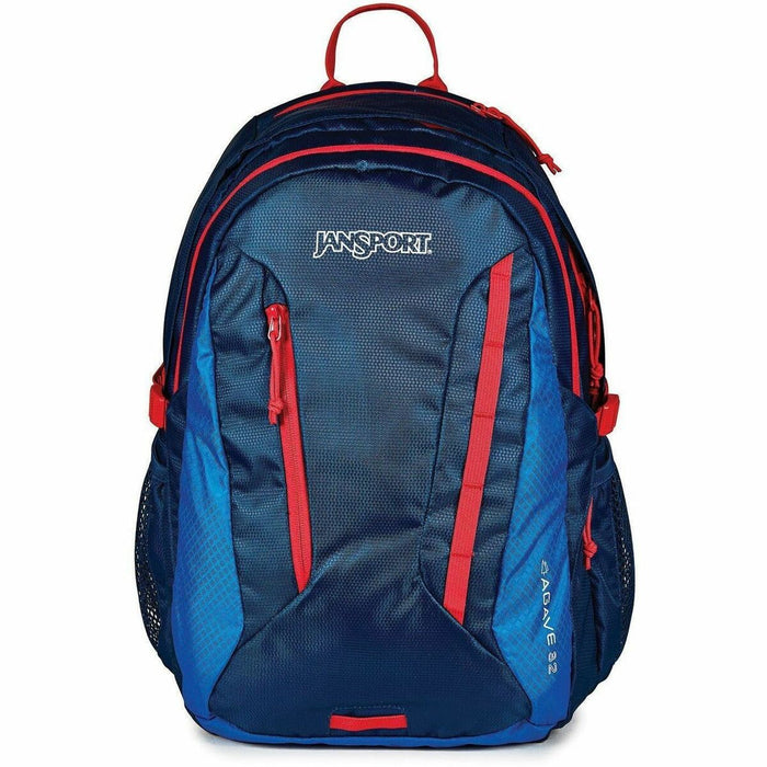 Jansport Agave Carrying Case (Backpack) for 15" Notebook - Navy - Carabiner Clip, Shoulder Strap, Waist Strap, Chest Strap, Handle, Hip Belt - 18.70" (474.98 mm) Height x 12.80" (325.12 mm) Width x 10" (254 mm) Depth - 32 L Volume Capacity - 1 Each