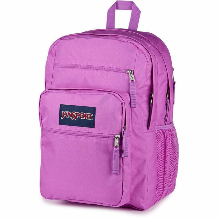 Jansport BIG STUDENT Carrying Case (Backpack) for 15" Notebook - Digital Fuschia - 6000D Polyester Body - Shoulder Strap, Handle - 17" (431.80 mm) Height x 13" (330.20 mm) Width x 7.50" (190.50 mm) Depth - Extra Large Size - 34 L Volume Capacity - 1 Each