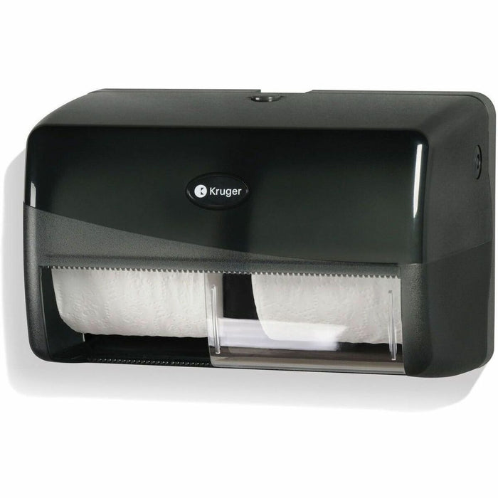 Kruger Bathroom Tissue Dispenser - Roll - 2 x Roll - Gray - 1 Each