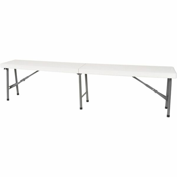 KLETON Folding Bench - Steel Frame Material - High-density Polyethylene (HDPE) - 1 Each