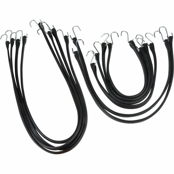 KLETON Tie Down Set - Adjustable - Hook Attachment - EPDM Rubber - 10 Set