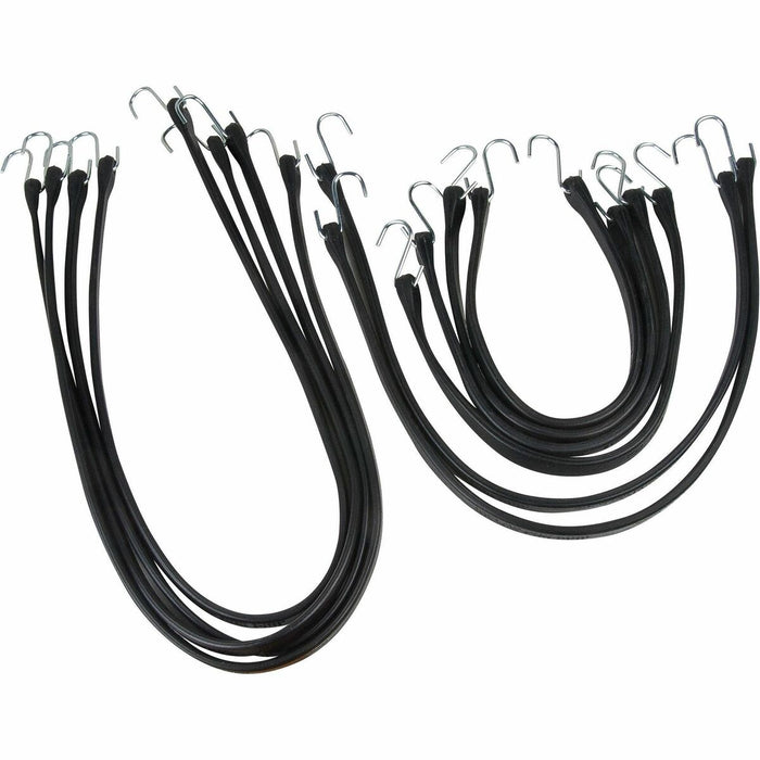 KLETON Tie Down Set - Adjustable - Hook Attachment - EPDM Rubber - 10 Set