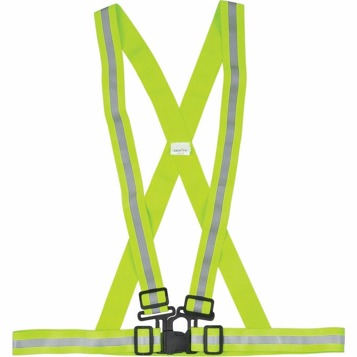 Zenith Safety Products Safety Harness - Large (L) - Silver, Lime, Yellow - 1 Each