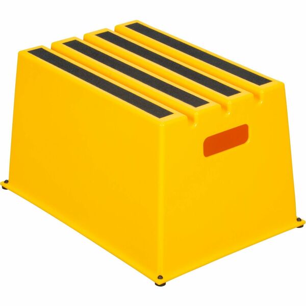 KLETON Industrial Step Stool - 1 Step - 560 lb (254011.73 g) Load Capacity - 20.87" (530.10 mm) Length x 12.18" (309.37 mm) Depth x 12" (304.80 mm) Height - Yellow
