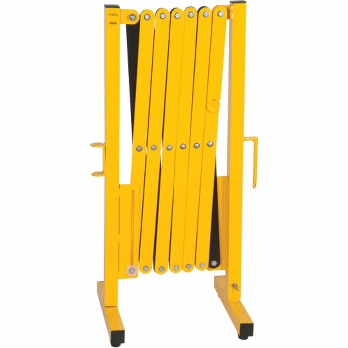 Zenith Safety Products Barrier - 37" (939.80 mm) Height x 11 ft (3352.80 mm) Length - Expandable - Black, Yellow - Aluminum, Stainless Steel - 1 Each