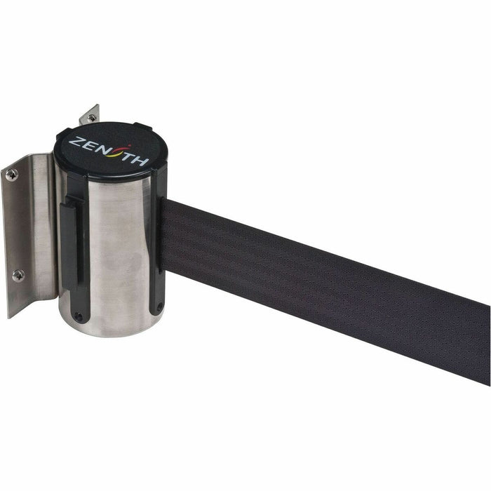Zenith Safety Products Barrier - 84" (2133.60 mm) Black Tape Attachment - Steel - 1 Each