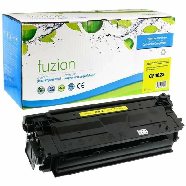 fuzion Remanufactured Toner High Yield for HP CF362X (508X) - Yellow - Yield: 9000