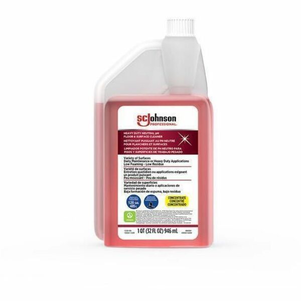 SC Johnson Professional Floor Cleaner - For Floor, Multi Surface - Concentrate - Liquid - 946 mL - pH Neutral, Low Foaming - 1 Each