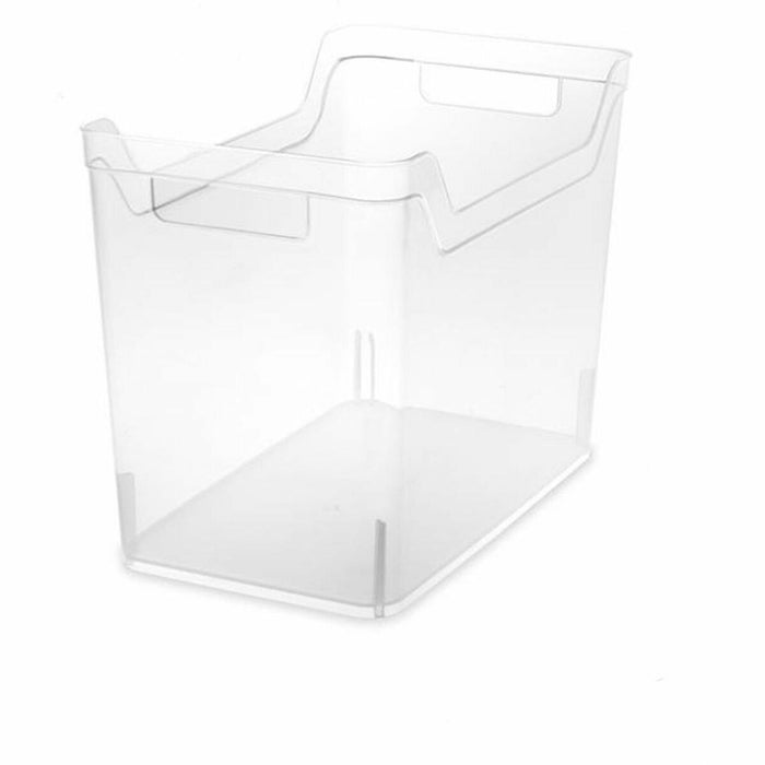 Sterilite Shelf Bin - 9.8" (247.65 mm) Height x 7.6" (193.55 mm) Width x 13" (330.20 mm) Depth - Carrying Handle, Sturdy - Clear - 1 Each