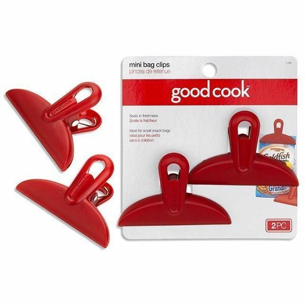 Good Cook Bag Clip - Mini - for Bag - Sturdy, Strong - Plastic - 2 / Pack