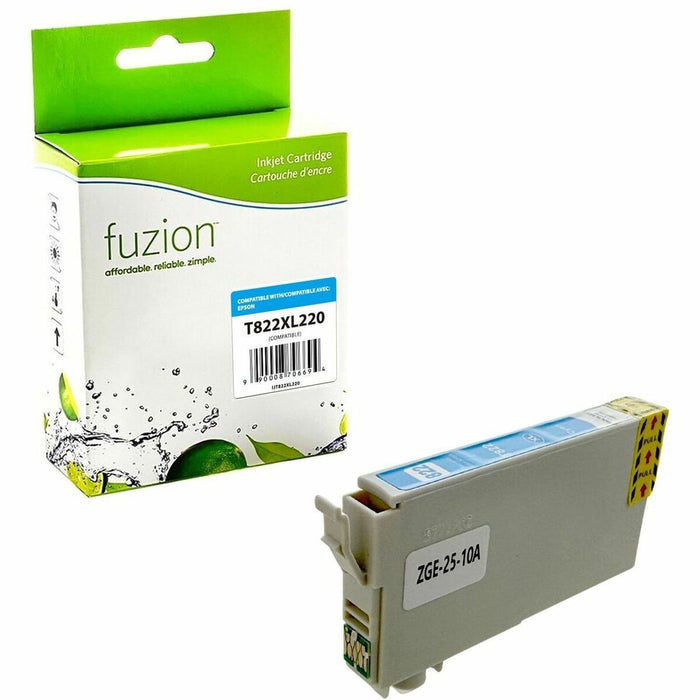 fuzion Epson T822XL220 Compatible Inkjet - Cyan - Yield: 1100