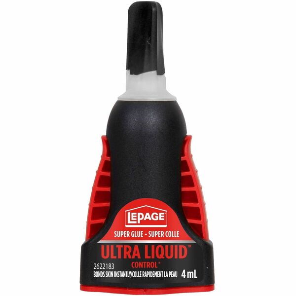 LePage Super Glue Ultra Liquid Control - 4 mL - Clear - 1 Each