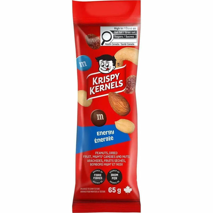 Krispy Kernels Energy Dried Fruit and Nut Mix - 2.29 oz (65 g) - 10 / Box