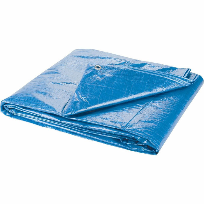KLETON Tarp, Standard Duty, Blue, 16' x 12' x 4 mils - Blue - Polyethylene, Polypropylene
