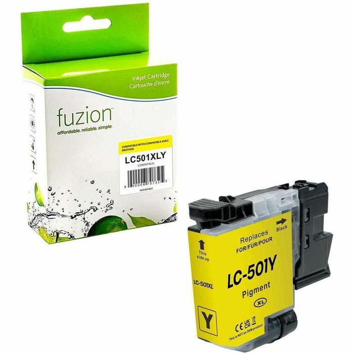 fuzion Compatible Inkjet for Brother LC501XLYS - Yellow - Yield: 500